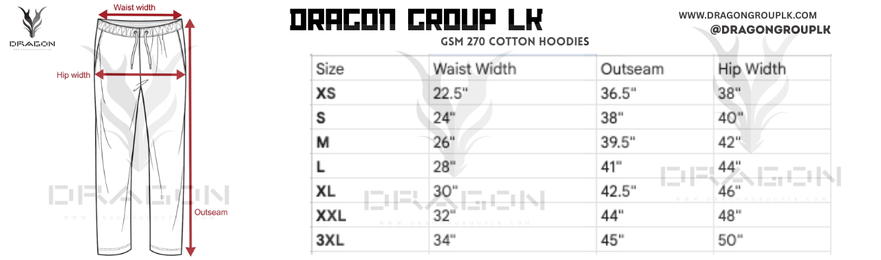 bottom size chart